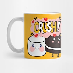 kawaii biscuit and milk best friend crush Mug